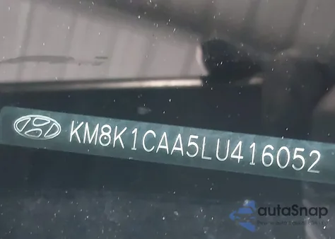 2020 Hyundai Kona Se z USA, uszkodzony, nr VIN KM8K1CAA5LU416052